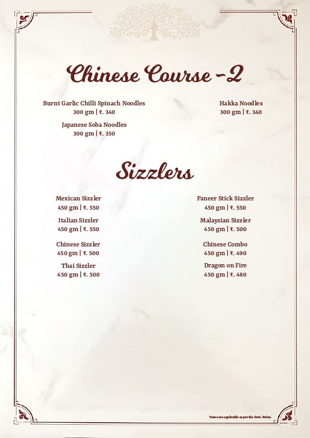 Menu Page 10