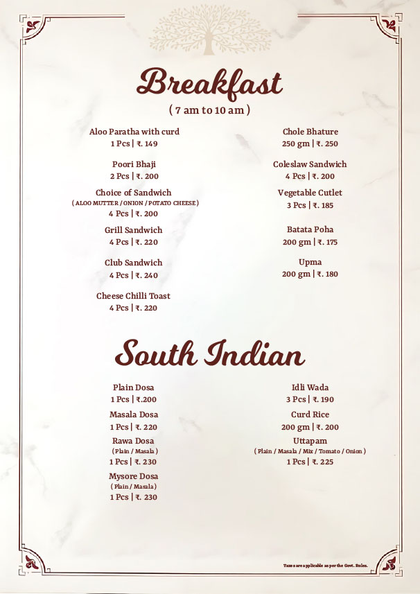 Menu Page 3