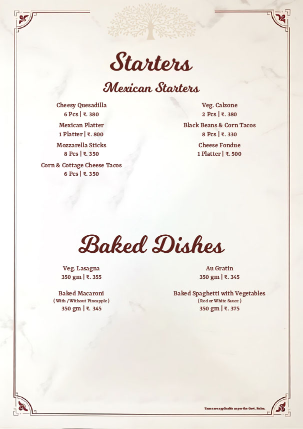 Menu Page 8
