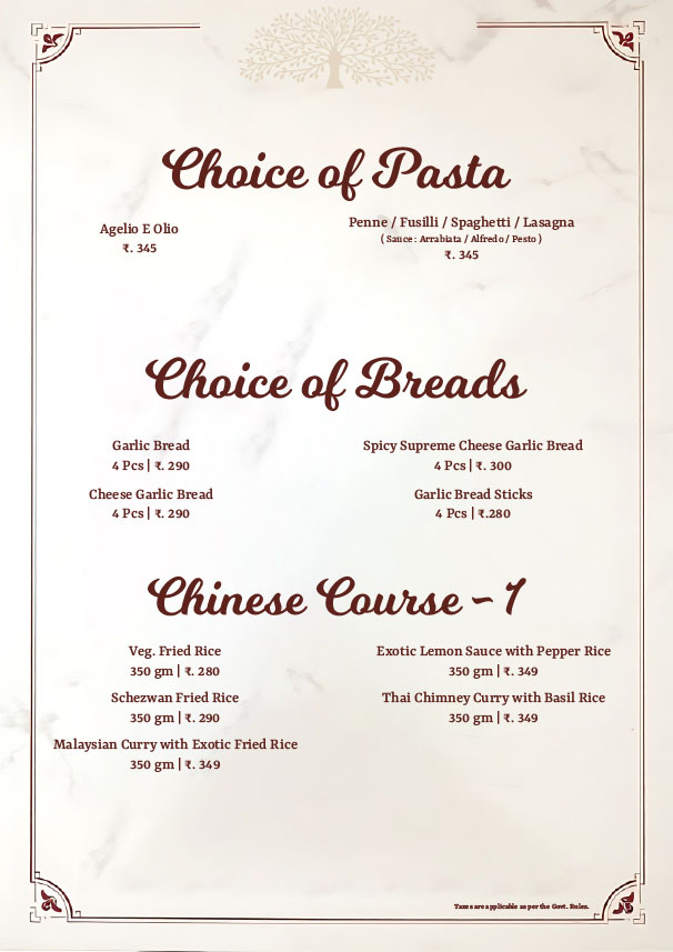 Menu Page 9